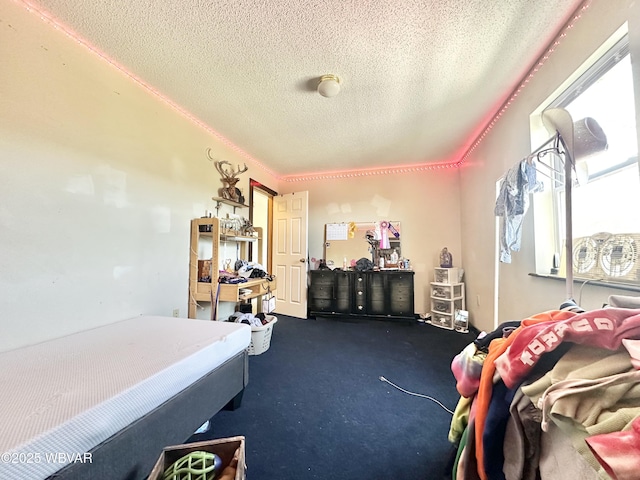 177 Haagen Ln, Beech Creek, PA 16822 - carpeted bedroom with a textured ceiling