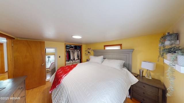 599 E Academy St, Hughesville, PA 17737 - bedroom featuring light wood-style floors and a closet