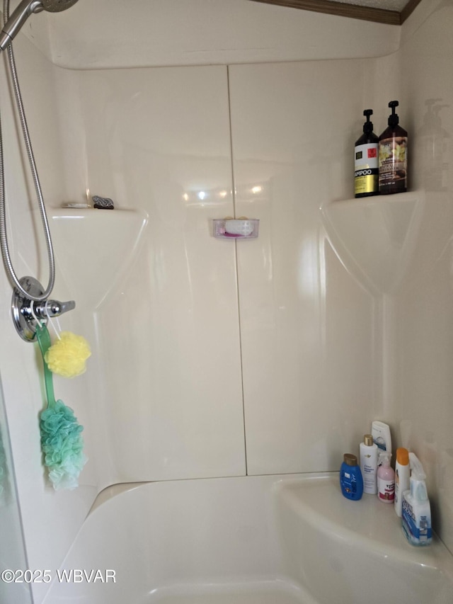 bathroom featuring walk in shower