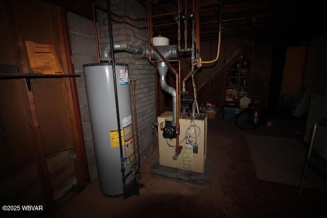 1714 Princeton Ave, Williamsport, PA 17701 - utilities with gas water heater and a heating unit