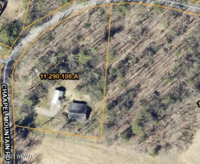 aerial view of property's location