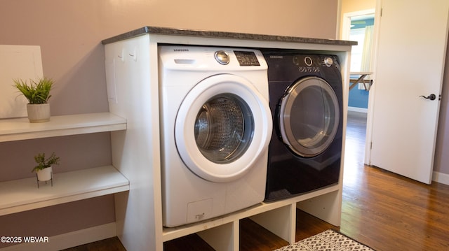 1945 Eagle Valley Rd, Beech Creek, PA 16822 - washroom featuring wood finished floors and washing machine and dryer
