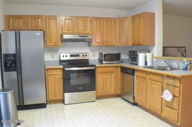 kitchen featuring sink and stainless steel appliances