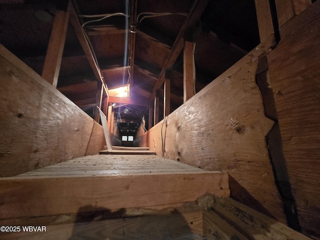 view of attic