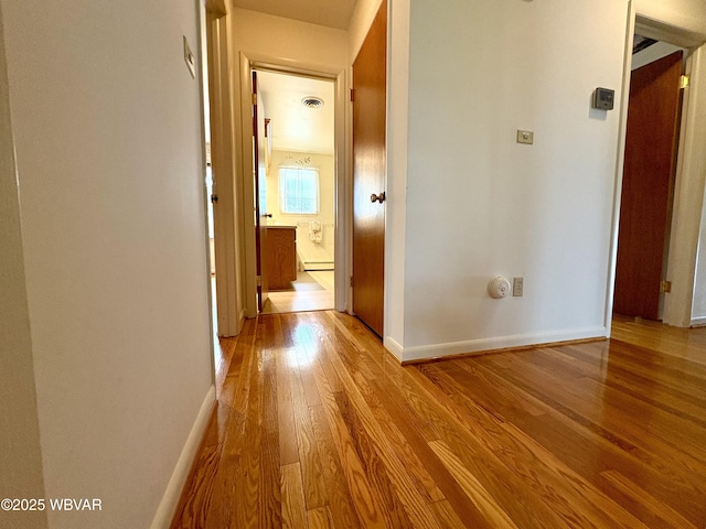 316 Winter St, Duboistown, PA 17702 - corridor with light wood-style floors, visible vents, and baseboards