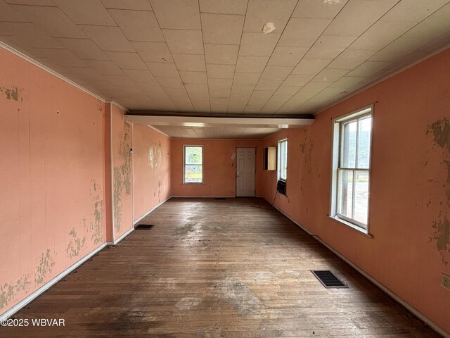 877-879 S 2nd St, Sunbury, PA 17801 - unfurnished room with hardwood / wood-style floors and ornamental molding