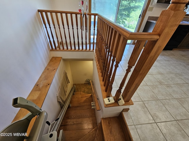 399 Sholder Rd, Williamsport, PA 17701 - stairs featuring tile patterned floors