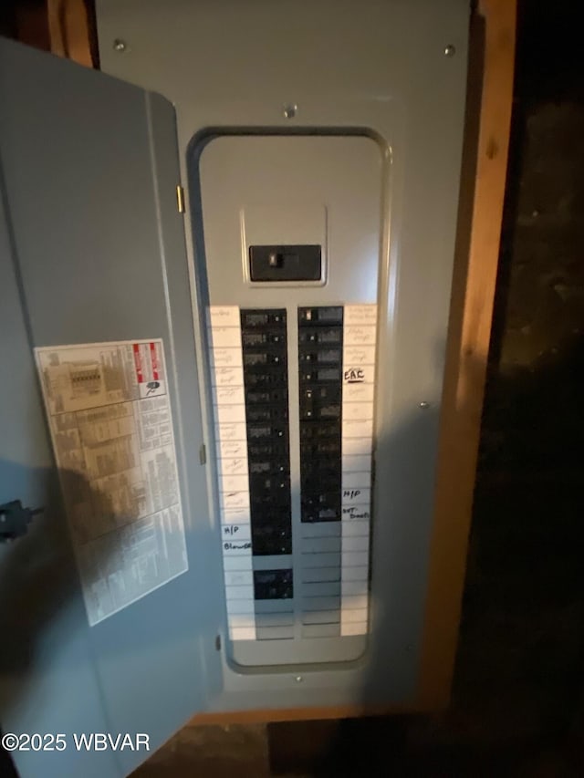 utility room featuring electric panel