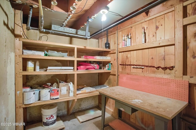 view of storage room