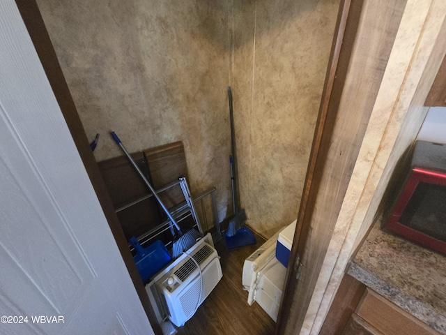 interior details featuring hardwood / wood-style flooring