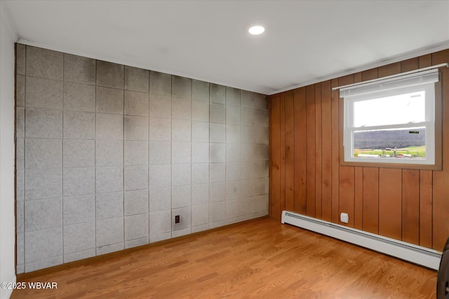 345 E Main St, Loganton, PA 17747 - unfurnished room with a baseboard radiator and wood finished floors