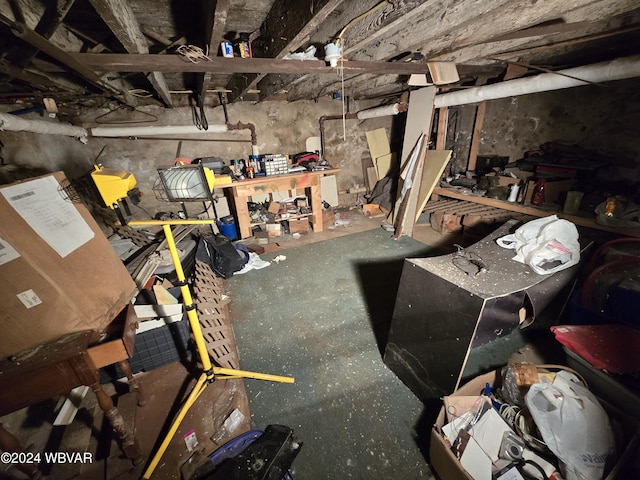 view of basement