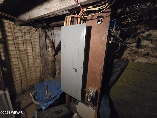 utility room featuring electric panel