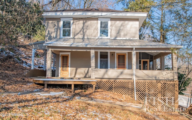 farmhouse with a porch