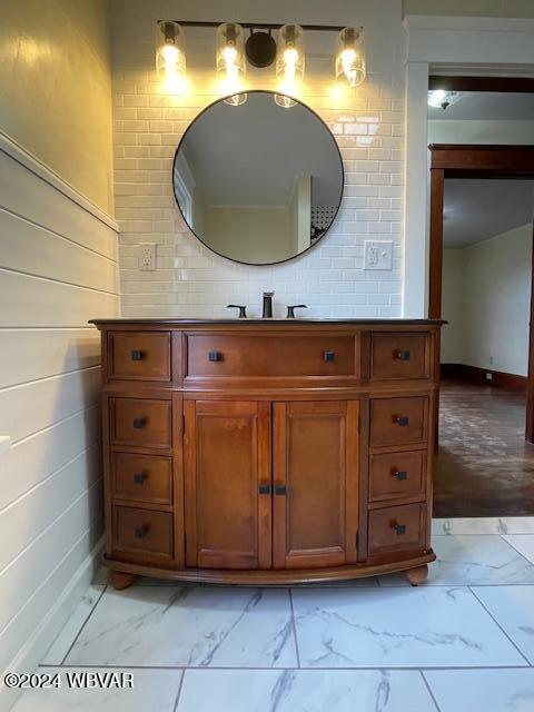 bathroom with vanity