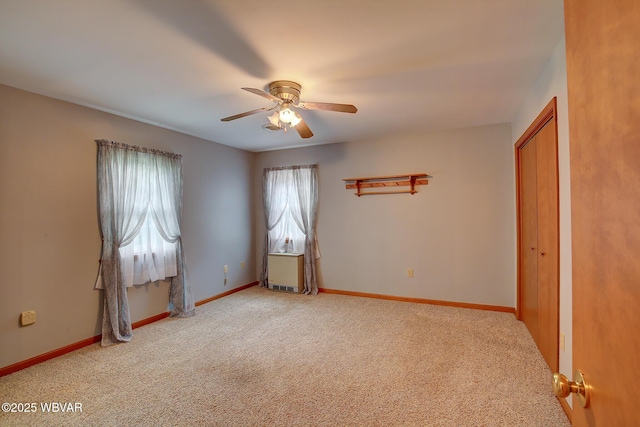43 Hillcrest Ln, Williamsport, PA 17701 - unfurnished bedroom featuring light colored carpet and ceiling fan