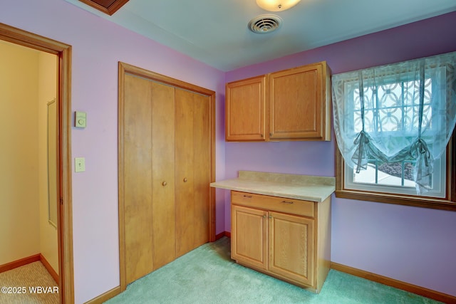 43 Hillcrest Ln, Williamsport, PA 17701 - kitchen featuring light countertops and light carpet