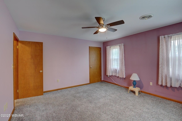 43 Hillcrest Ln, Williamsport, PA 17701 - unfurnished room featuring healthy amount of natural light, a ceiling fan, and carpet