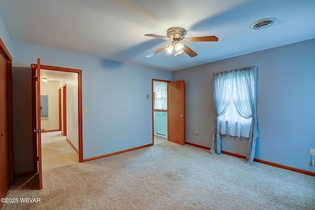 43 Hillcrest Ln, Williamsport, PA 17701 - unfurnished bedroom with light colored carpet and a ceiling fan