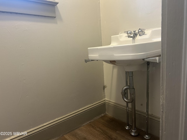 2401 Linn St, Williamsport, PA 17701 - bathroom featuring wood finished floors