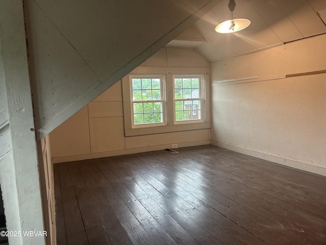 2401 Linn St, Williamsport, PA 17701 - bonus room featuring vaulted ceiling and dark wood-type flooring