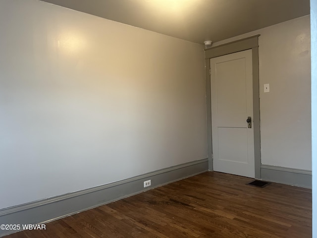 2401 Linn St, Williamsport, PA 17701 - unfurnished room featuring dark wood-style flooring and visible vents