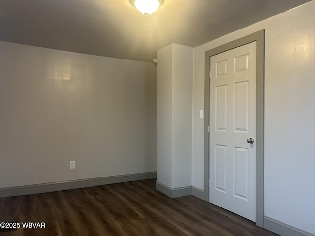 2401 Linn St, Williamsport, PA 17701 - unfurnished room with dark wood-style flooring and baseboards