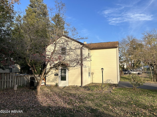 view of rear view of property