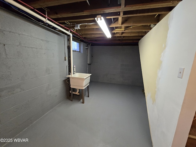 1760 Fredna Ave, Williamsport, PA 17701 - basement with a sink