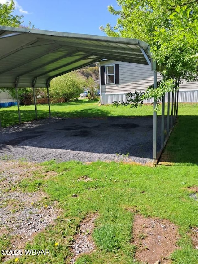 140 Bittners Park Rd, Trout Run, PA 17771 - view of car parking featuring a detached carport