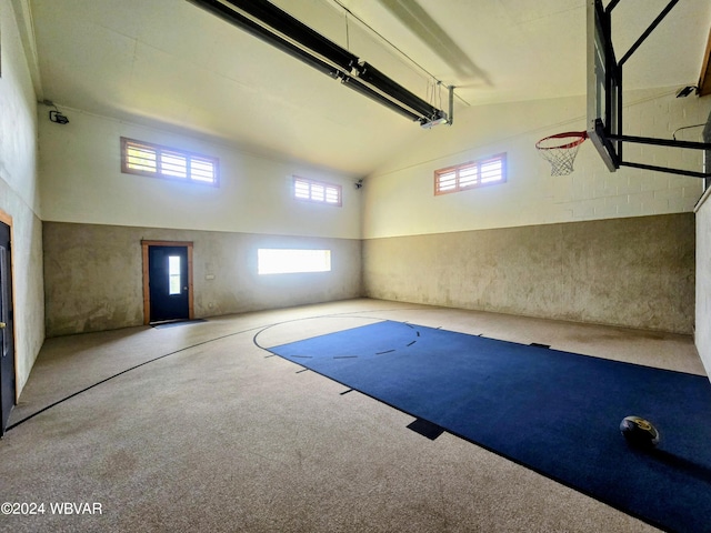 view of basketball court