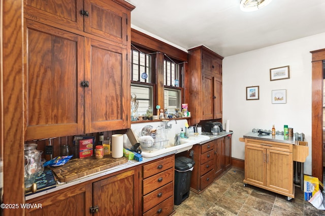 kitchen with baseboards