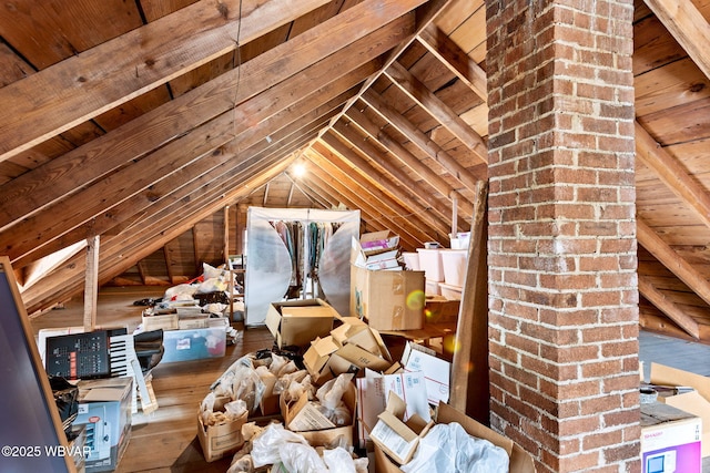 view of attic