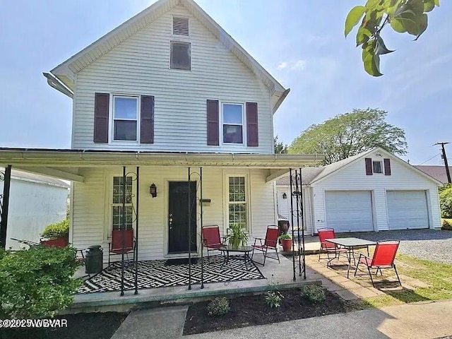 117 Kendall Ave, Jersey Shore, PA 17740 - view of front of house featuring covered porch and a garage