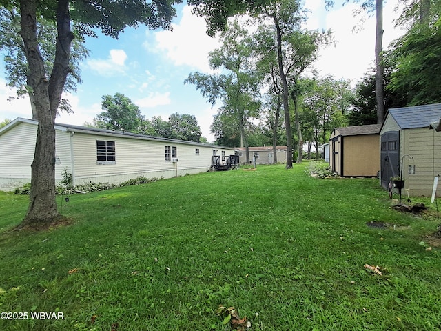 442 Mcelhattan Dr, Lock Haven, PA 17745 - view of green lawn with a storage shed