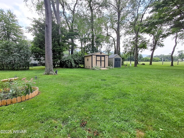 442 Mcelhattan Dr, Lock Haven, PA 17745 - view of grassy yard featuring a storage unit
