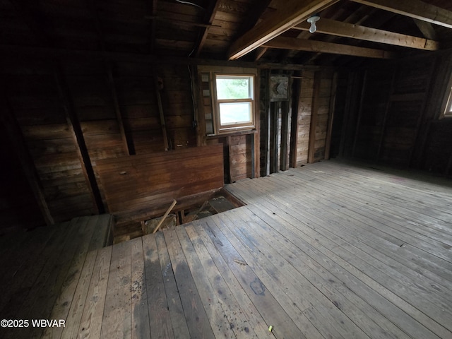 view of attic