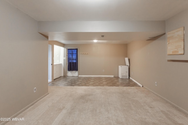 view of carpeted empty room