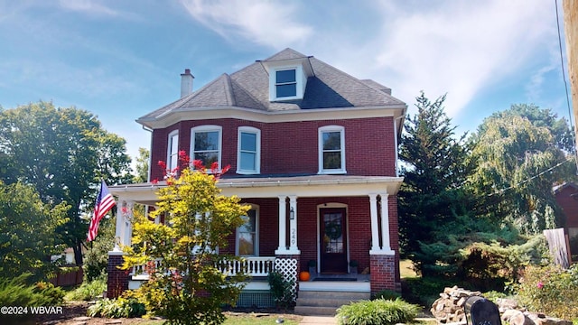 view of front of home with a porch