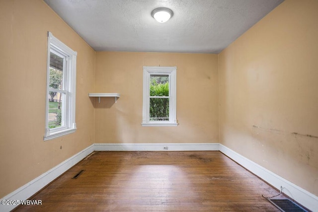 152 Carpenter St, Dushore, PA 18614 - spare room featuring hardwood / wood-style floors and a textured ceiling