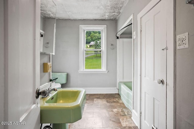152 Carpenter St, Dushore, PA 18614 - full bath with baseboards and a sink