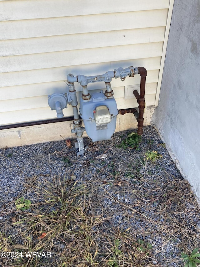 exterior details featuring gas meter