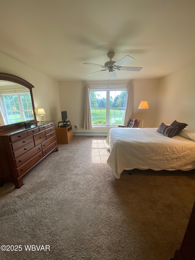 29 S Parsons Dr, Mill Hall, PA 17751 - carpeted bedroom featuring multiple windows and ceiling fan