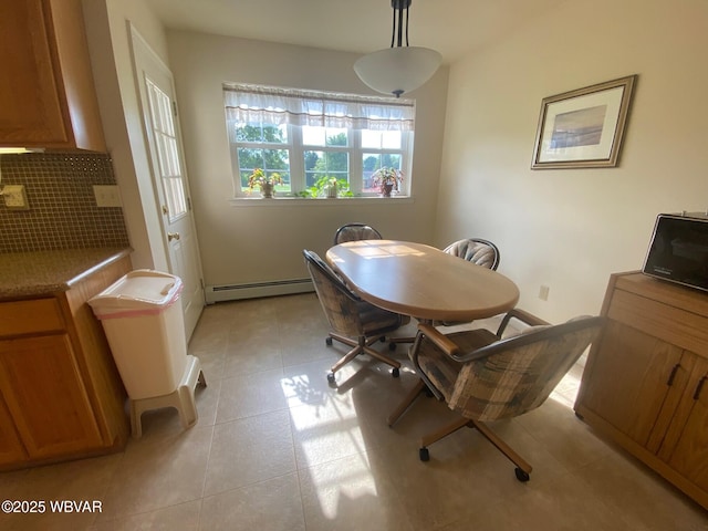 29 S Parsons Dr, Mill Hall, PA 17751 - dining room with a baseboard heating unit and light tile patterned floors