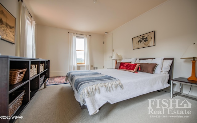 bedroom with carpet flooring