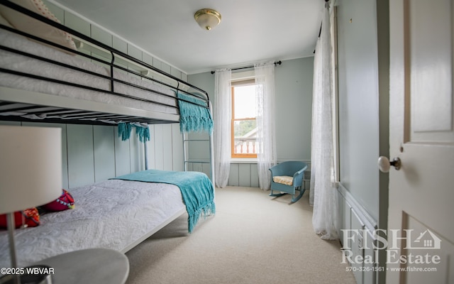 bedroom with carpet floors