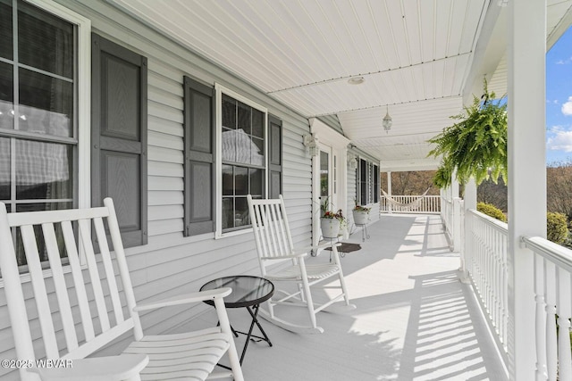 view of patio with covered porch