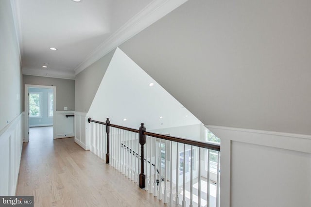 interior space with light wood-type flooring