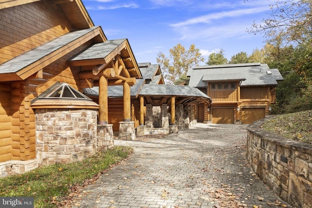 view of horse barn