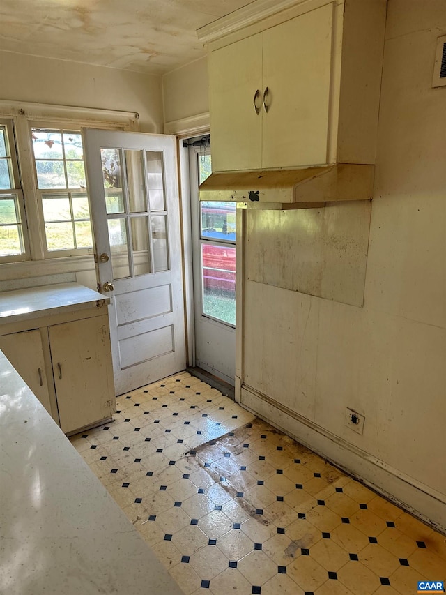 kitchen with cream cabinetry